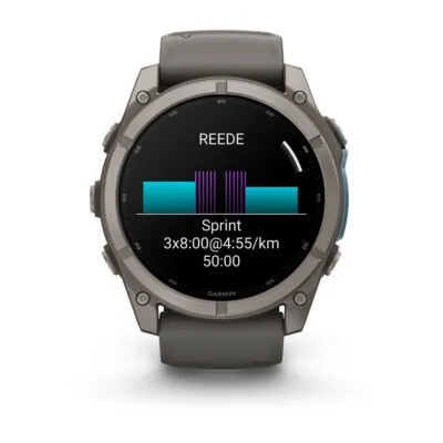 Garmin fēnix 9 51 mm Titanium / Pebble Grey Silicone