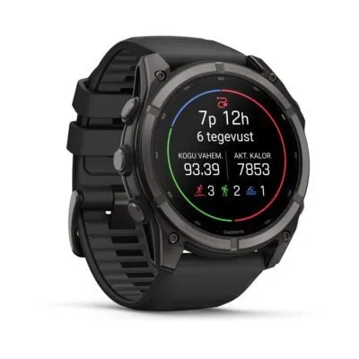 Garmin fēnix 9 51 mm Carbon Grey DLC Titanium / Black Silicone
