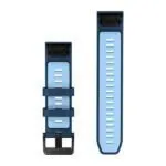 Garmin QuickFit 22 Watch Band Tidal Blue / Ice Blue Silicone Garmin QuickFit 22 Watch Band Tidal Blue / Ice Blue Silicone
