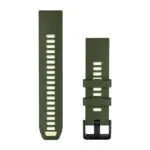 Garmin QuickFit 22 Watch Band Olive Drab / Citron Silicone