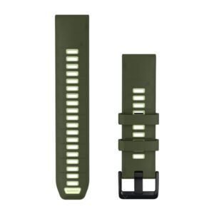 Garmin QuickFit 22 Watch Band Olive Drab / Citron Silicone