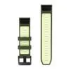 Garmin QuickFit 22 Watch Band Olive Drab / Citron Silicone