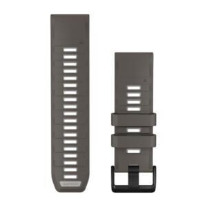 Garmin QuickFit 26 Watch Band Pebble Grey / Silver Grey Silicone