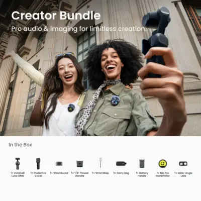 Insta360 Luna Ultra loojakomplekt, kosmiline must