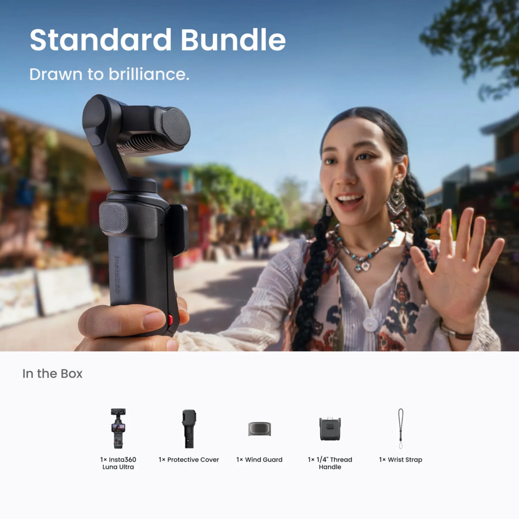 Insta360 Luna Ultra standardkomplekt, kosmiline must