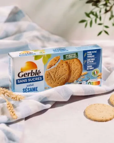 Gerblé küpsised seesami- ja vanillimaitselised, suhkruvabad 132g