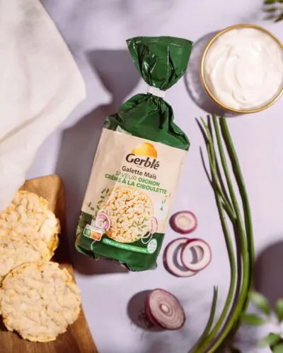 Gerblé maisigaletid sibula ja koore maitsega 123.5g