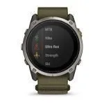 Garmin Enduro 4 Titanium / Dark Olive ComfortFit Fabric Band