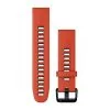 Garmin QuickFit 20 Watch Band Flame Red/Graphite Silicone