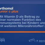 Orthomol Junior C Plus, vaarika-laimi, 7 päevaannust