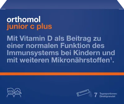 Orthomol Junior C Plus, vaarika-laimi, 7 päevaannust